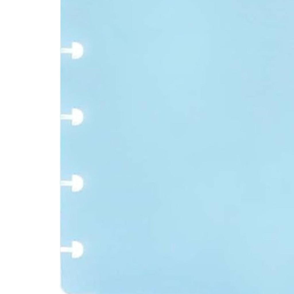 5 Pcs Discbound Notebook Dividers with Pockets 7x9.25 Inch 9 Hole Water Proof Dividers for Planner Organizer 5 Colors