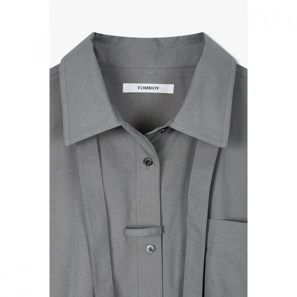 STUDIO TOMBOY Back Button Detail Tie Dress  9106141102ct 