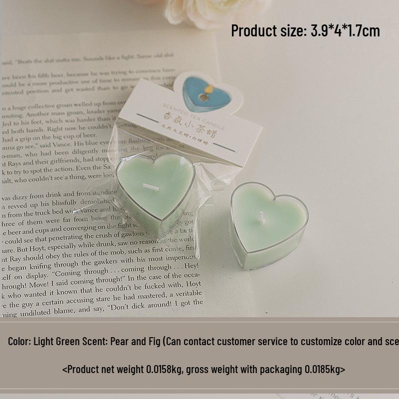 Colorful Heart-Shaped Scented Tealight Candles for Aromatherapy and Celebrations