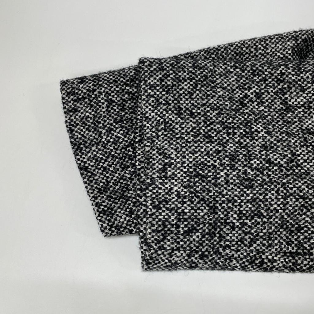 St.cecilia 232E3122 Grey Wool Silk Puff Sleeve Coat Jacket Jacket F grayUsed