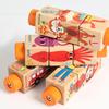 Non-Toxic Baby Wooden Rotating Puzzle Hand Bell Toy Baby Mobile Musical Rattle Toy Montessori Puzzle Game For Babies Newbaby Gifts