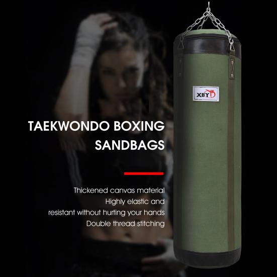 Canvas Boxing Bag Hanging Design High Strength Good Toughness Empty Punching Bags for