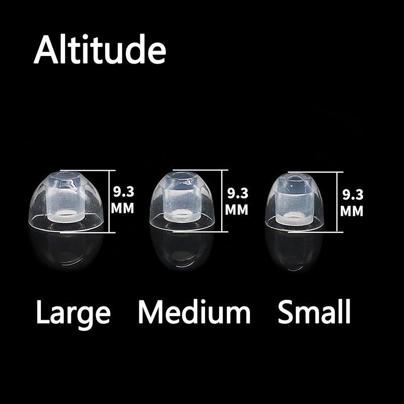 1Pairs Crystal Clear Silicone Earphone Cover In Ear Style Silicone Soft Earplugs Suitable For Senhai Iron Triangle Earphones