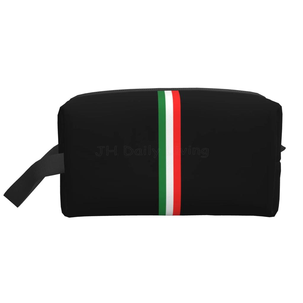 Flag of Italy Cosmetic Bag Women Large Capacity Makeup Case Italian Flag Portable Storage Toiletry Bags for Travel