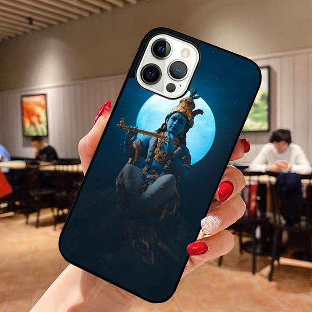 

Indian God Lord Krishna Phone Case for iPhone 17 Air 16 16e 15 Plus for Apple 13 11 12 14 Pro Max Cover coque fundas iPhone 13