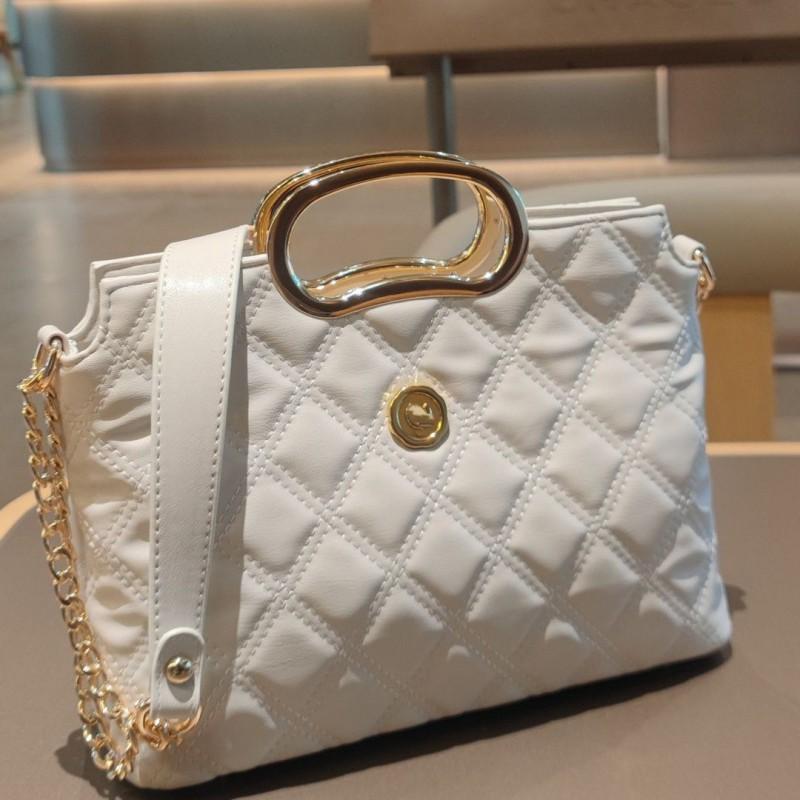 Large Embroidered Elephant Tote Bag Luxury Quilted Crossbody Daily Use