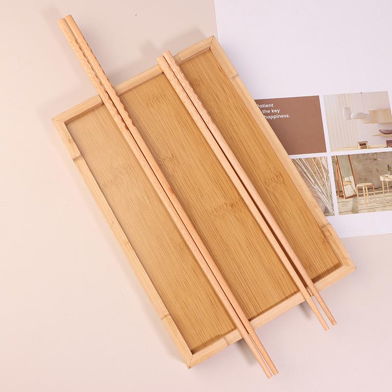 Japanese Extra Long Wooden Chopsticks Polished Beech Wood Fired Food Noodle Anti-Slip Chopsticks Kitchen Cooking Tools