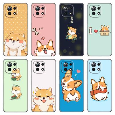 Cute Corgi Dog Phone Case For Xiaomi Mi POCO X3 NFC GT M4 M3 12 11T 10T Pro A3 11 Lite NE 5G 12X 11i F3 Soft TPU Black Cover