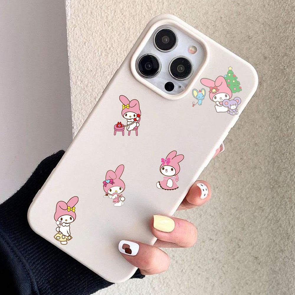 50/100/200 Cute Pink Little Girl Cartoon Q Version Hand-drawn Computer Stickers Small Patterns and Mobile Phone Decoration Stickers