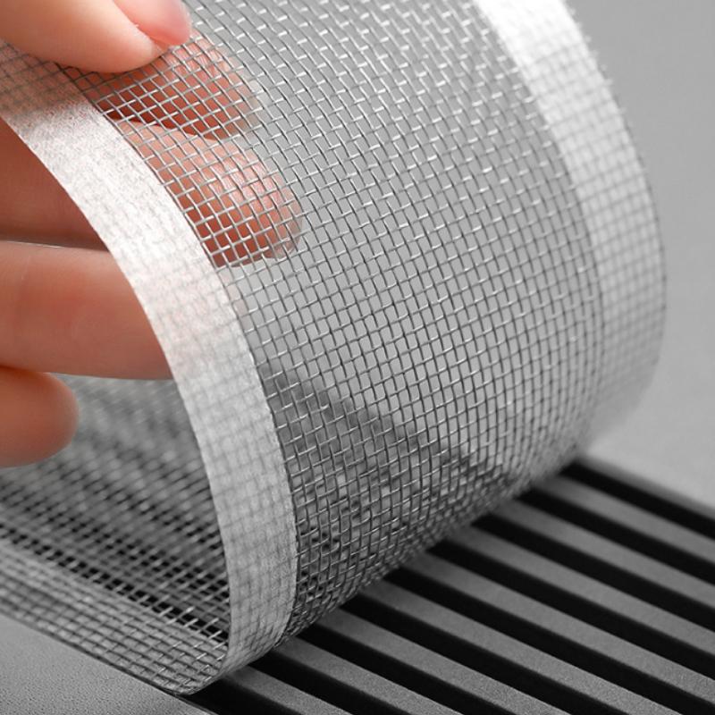 Screen Repair Tape for Window and Door, Adhesive Patch for Fixing Rips Holes Tears, Self-Adhering Mesh Film for Mosquito Net Repair