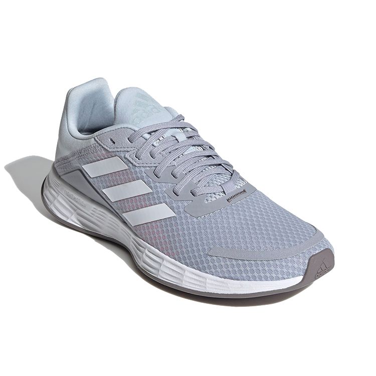 Adidas Duramo Sl Simple Comfortable Breathable Shock Absorbing Durable Low Top Casual Running Shoes Women Sneakers Gray White FY6708