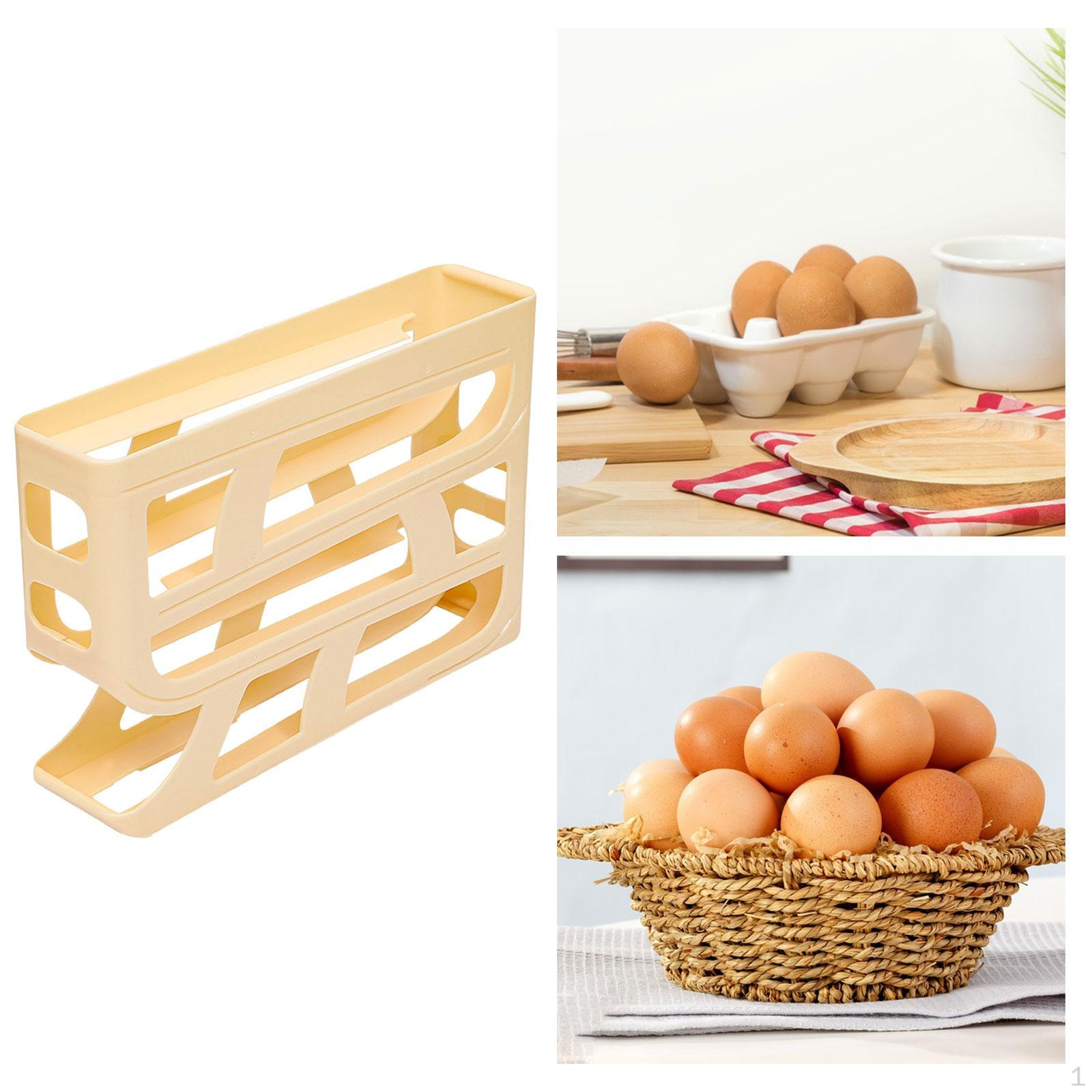 4-х уровневый держатель для лотка для яиц для холодильника Creative Keep Tidy Automatic Rolling Container жёлтый 959₽