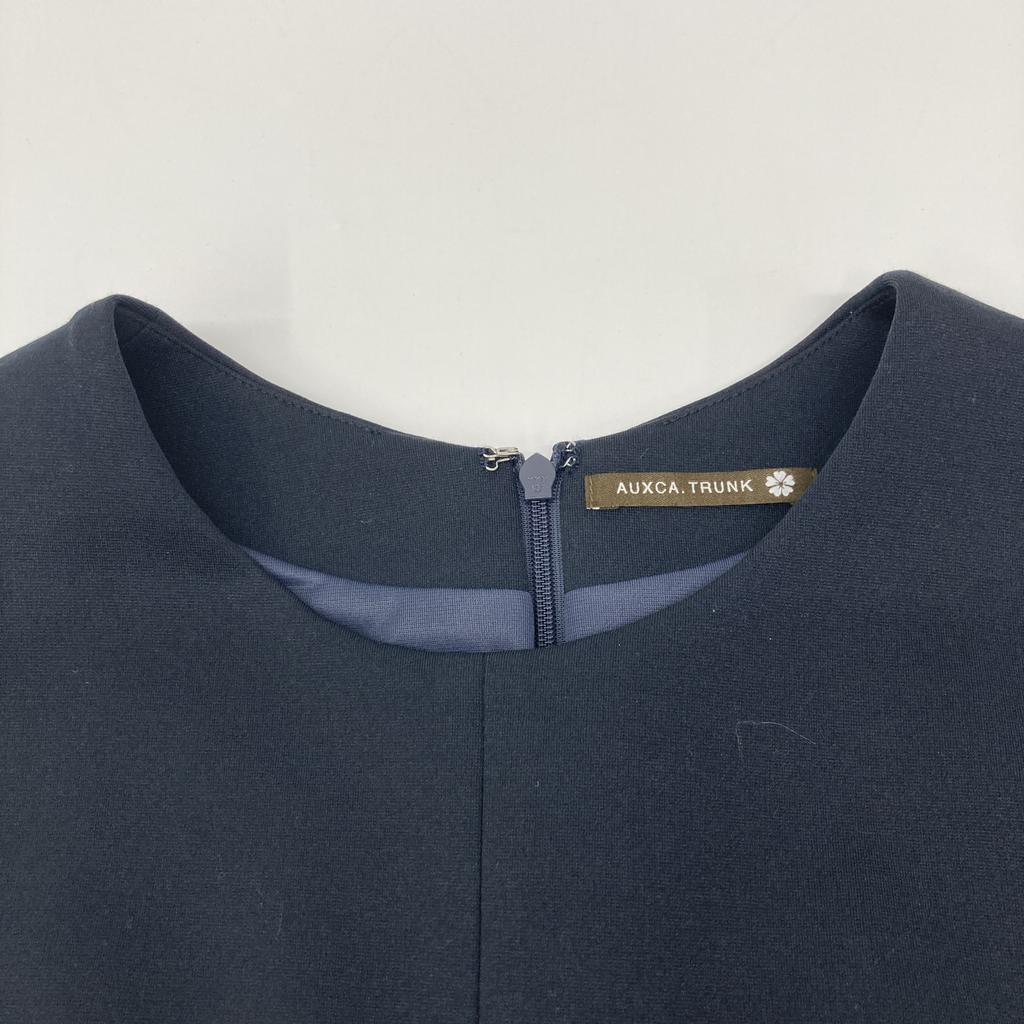 AUXCA.TRUNK Navy Cotton Nylon Stretch Dress Dress XS NavyUsed