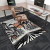1pc Anime Cartoon Design Office Chair Mat - Japanese Style Decorative Carpet for Home and Office, Suitable for All Seasons, Perfect Gift Idea.A089