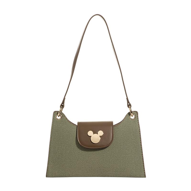 New Disney Mickey Series Synthetic Leather Shoulder Bag Regular Women's Brown DHF41134-A