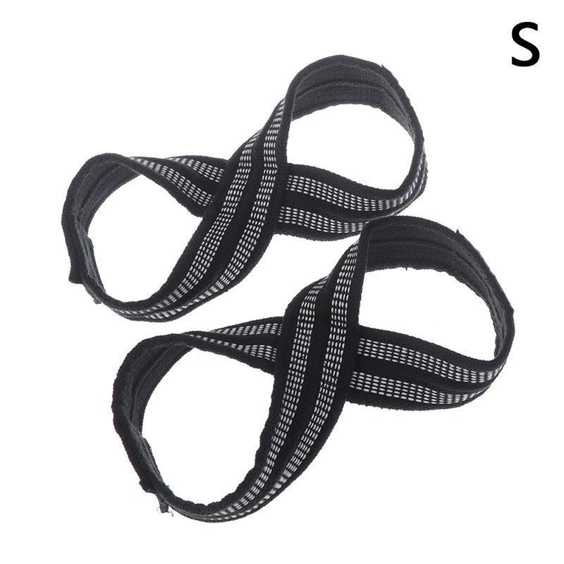 1Pair Figure 8 Straps For Deadlift Weight Lifting Shrugs Heavy Duty Grip Band