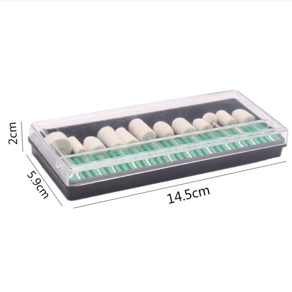 Wollfilz Schleifkopf Polieren Glas 12 Stück 2,35 mm Schaft