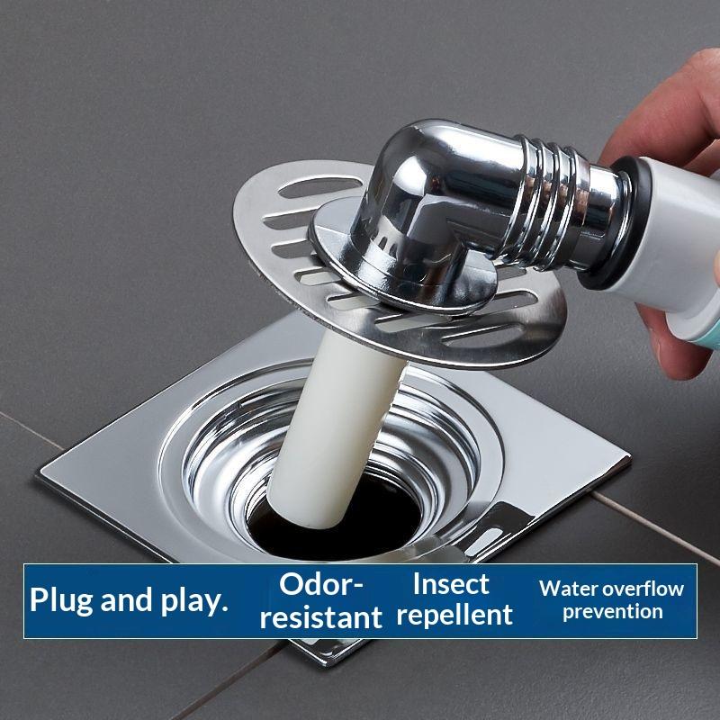 Durable Abs Floor Drain Cover Insect Control Odor Prevention Pipe Connector Bathroom Wash Machine Toilet Sewer