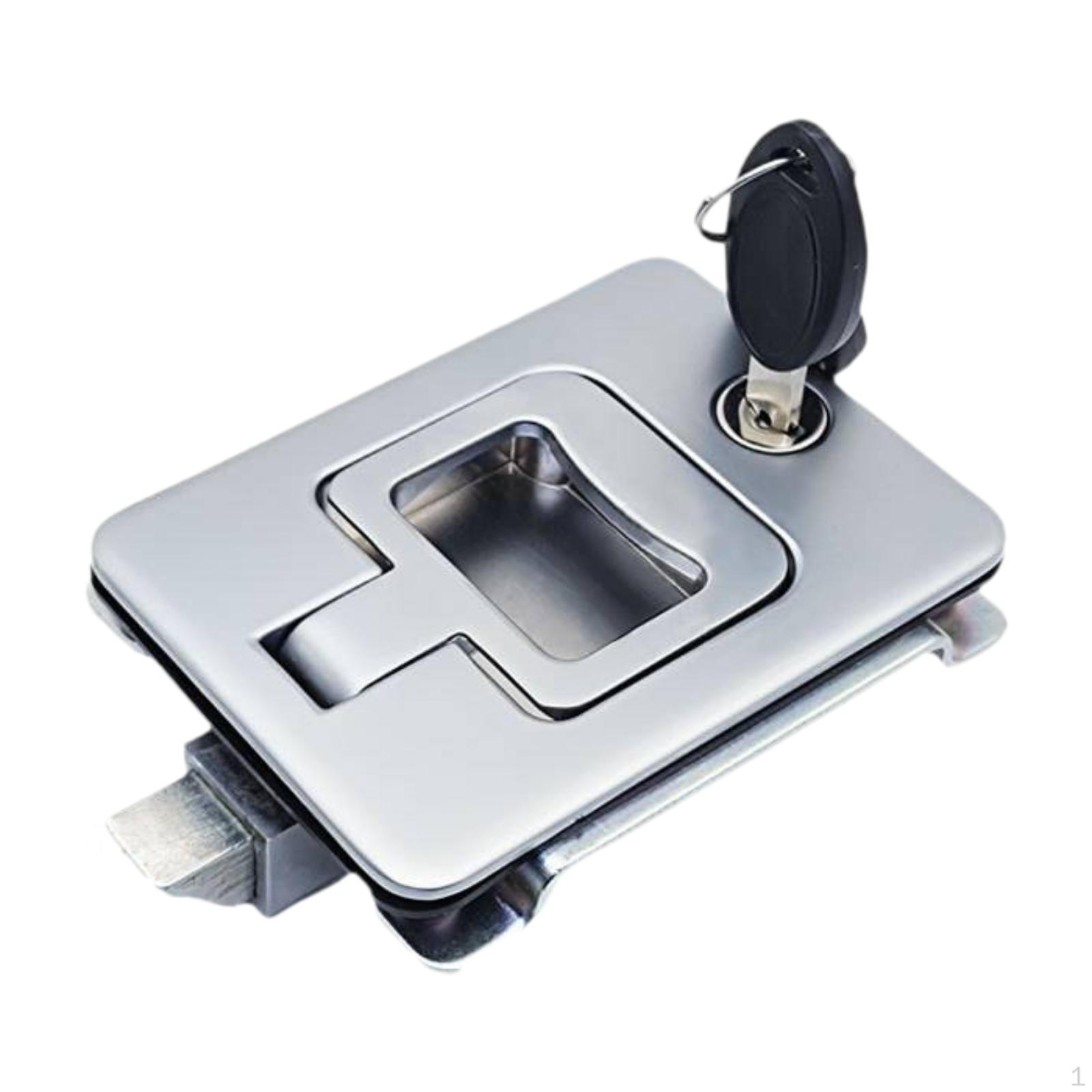 

Замок для двери кабины автофургона, шкаф, простая установка, прочная защелка для ящика для инструментов из цинкового сплава серебряный