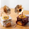 Antyczny Klasyczny Retro Gramofon z Tubą Pozytywka Nostalgiczny Styl Gramofon Pozytywka Dekoracja Domu Prezent