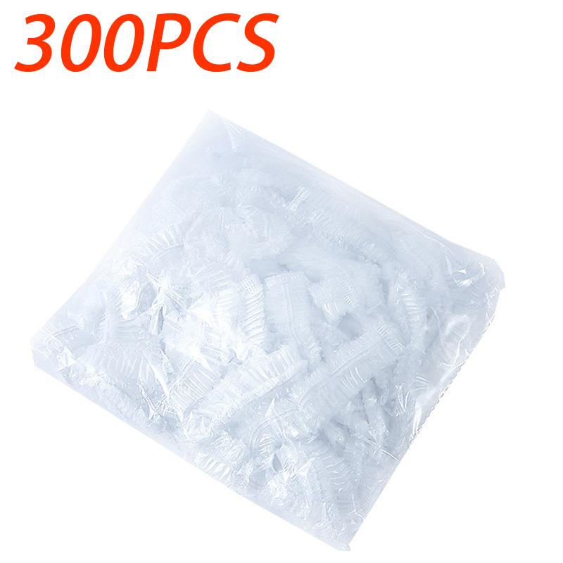 100-300PCS-Disposable Food Cover Elastic Plastic Wrap Food Grade Lids Shoe Cover Shower Headgear Food Fresh Saver Bag Dust Cover