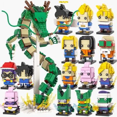 MOOXI Anime Serie MOC Steine BrickHeaded Figur Loong DIY Erwachsenen Bausteine Set Modell Kinder Lernspielzeug Für Kinder Geschenk