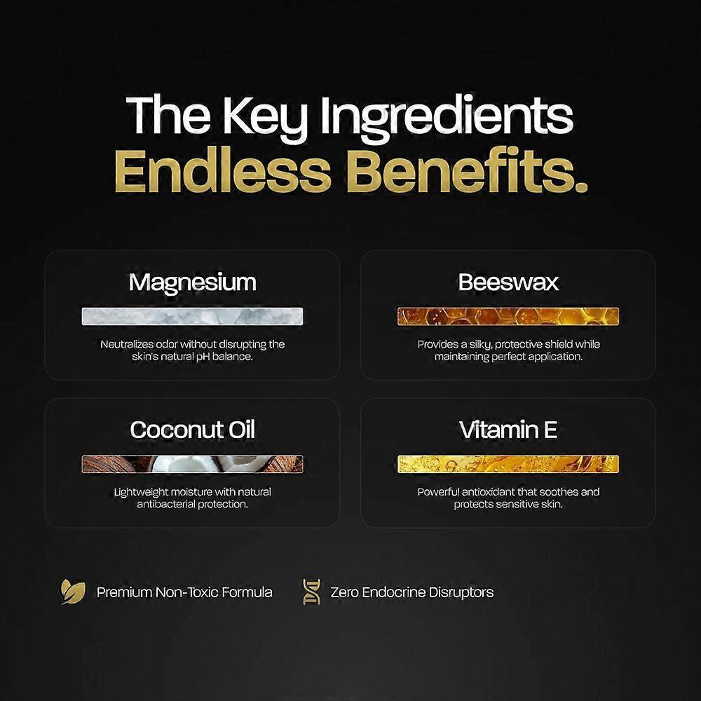 1-3X Přírodní deodorant ve formě tyčinky bez hliníku pro citlivou pokožku Dlouhotrvající ochrana proti zápachu a potu