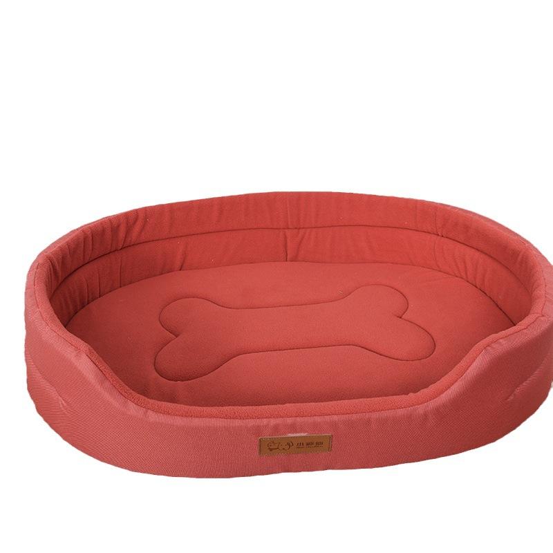 Chew Proof Oxford Cloth Dog & Cat Bed Cave-Orthopedic Support for Large Dogs Oval All-Season Warm Box Pet Bed