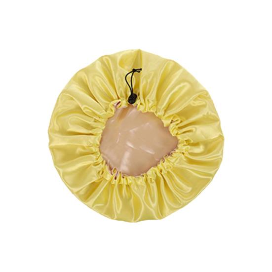 Easy To Wash Skin-friendly Hairdressing Satin Bonnet Ladies Hair Perm Cap for Home Use