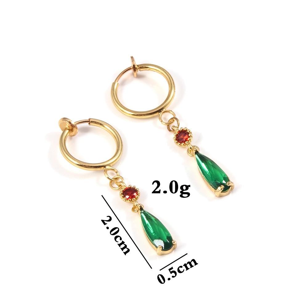 Moving Castle Howls Zircon Copper Ear Clamps No Piercing Decoration Cosplay