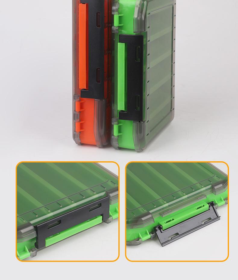 Zweischichtige doppelseitige Angelköder-Aufbewahrungsbox