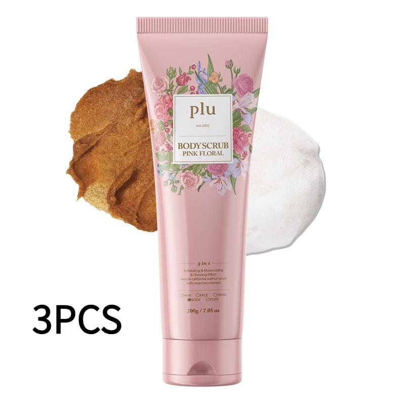 Plu Body Scrub Różowy Kwiatowy 200g