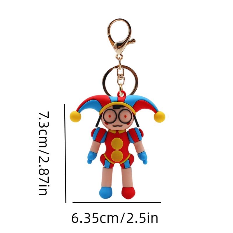 Der erstaunliche digitale Zirkus Silikon-Schlüsselanhänger-Anhänger Perfekt zum Verschenken an Geburtstagen, Abschlussfeiern und mehr!