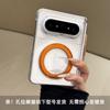 Foldable Phone Case With 360 Rotating Stand Mate X7 Find N6 Puraxmax Compatible Transparent Dual-Hinge Design