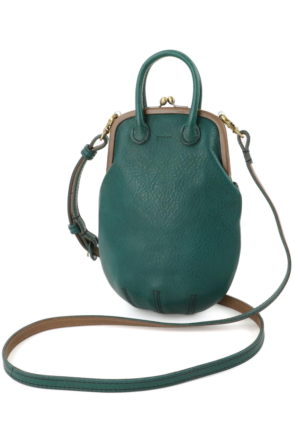 

Clasp Shoulder Bag Blue Green [Genten] Women s GE-43755-80