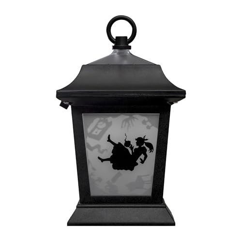 Takasho Solar Light Outdoor Alice Silhouette Lantern Black Garden Light Outdoor Indirect Lighting Waterproof Alice in Wonderland Resin/Glass/Steel TA-