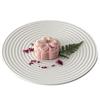 Ceramic Spiricle Plate Household 8 Inch New Vintage Exquisite Dessert Cake Dishes Creative Solid Round Afternoon Tea Tableware