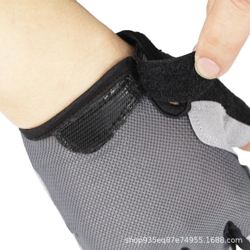 Fitness Gloves Half-finger Thin Breathable Shock-absorbing Wear-resistant Non-slip Outdoor Sports Gloves Men's and Women's Cycling Bicycle Gloves