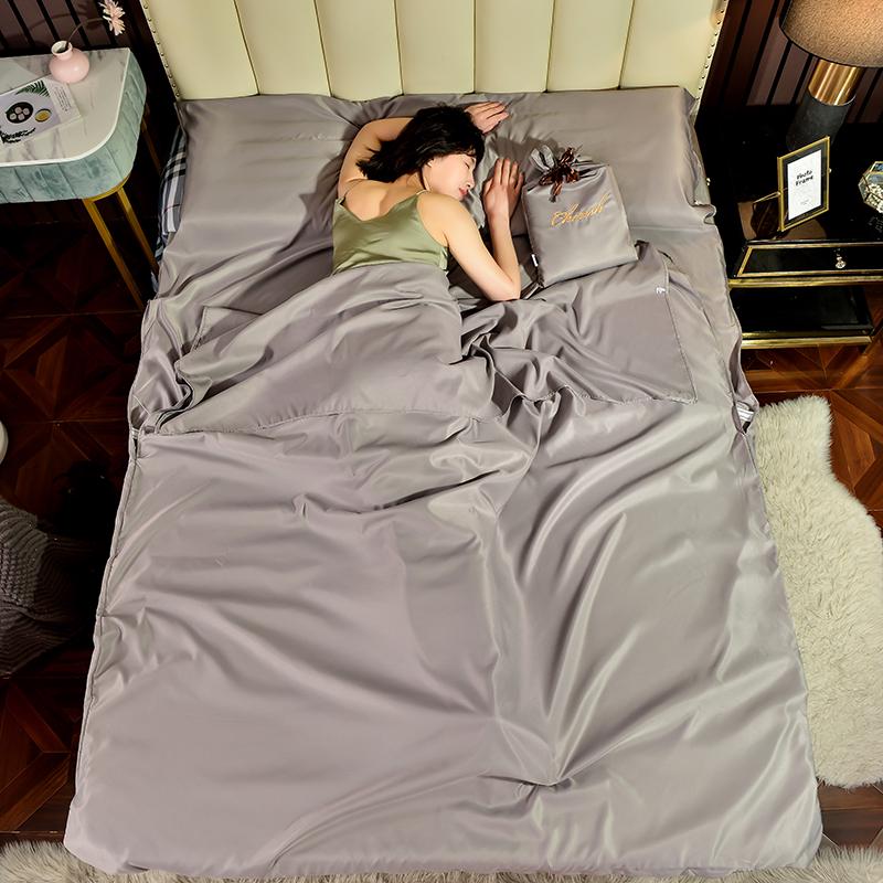 

Комбінація дорожнього спального мішка з тенселу модалу та тонкої охолоджуючої наволочки для ковдри 80x220cm Train/Hostel