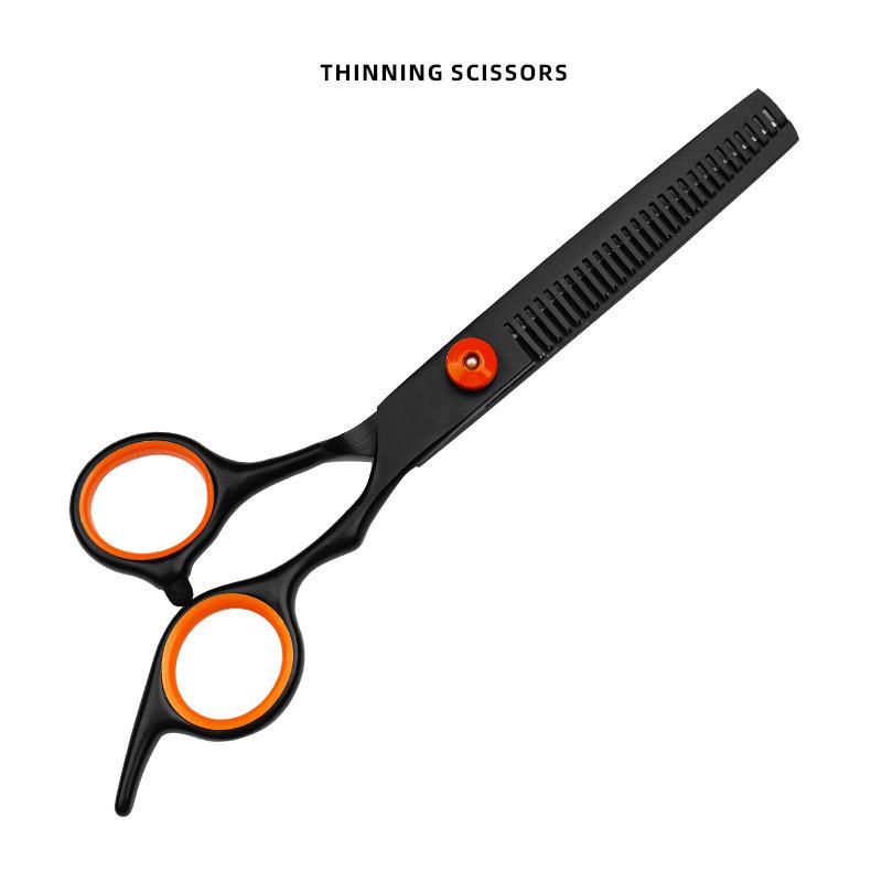 Mid-range Black 4CR Stainless Steel Professional Hair Cutting Scissors Set – Self Hair Cutting Tool