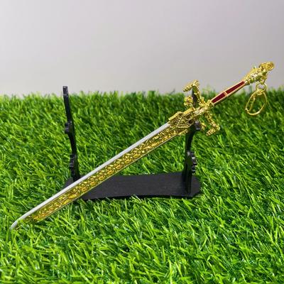 8.6inch Anime Elden Katana Sword of Night and Flame Ninja Knife Steel Metal Sword Real Size Japanese Katana Samurai Sabre Toy