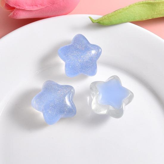 10 bucăți mărgele stea, culoare strălucitoare, ornamente drăguțe din rășină, bijuterii, artizanat, accesorii pentru husa pentru telefonul mobil