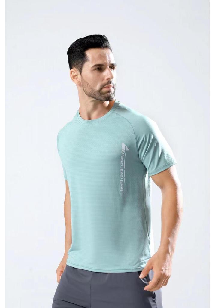 Men's Quick-Dry Round Neck Short-Sleeve Sports T-shirt - Running & Fitness Outdoor Casual Top