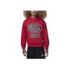 Jordan Casual Hooded Fleece Pullover Sweatshirt Kids Tops Red FV3207-687