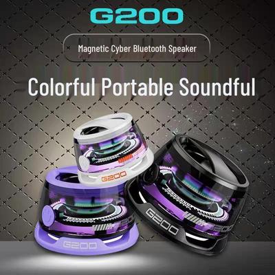 G200 Portable Bluetooth Speaker: Wireless Outdoor Mini Subwoofer with Ambient Light