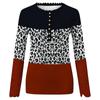 Damen Lässiger Rundhals Pullover Gestreift Spitze Lochmuster Frühling Und Lange Ärmel