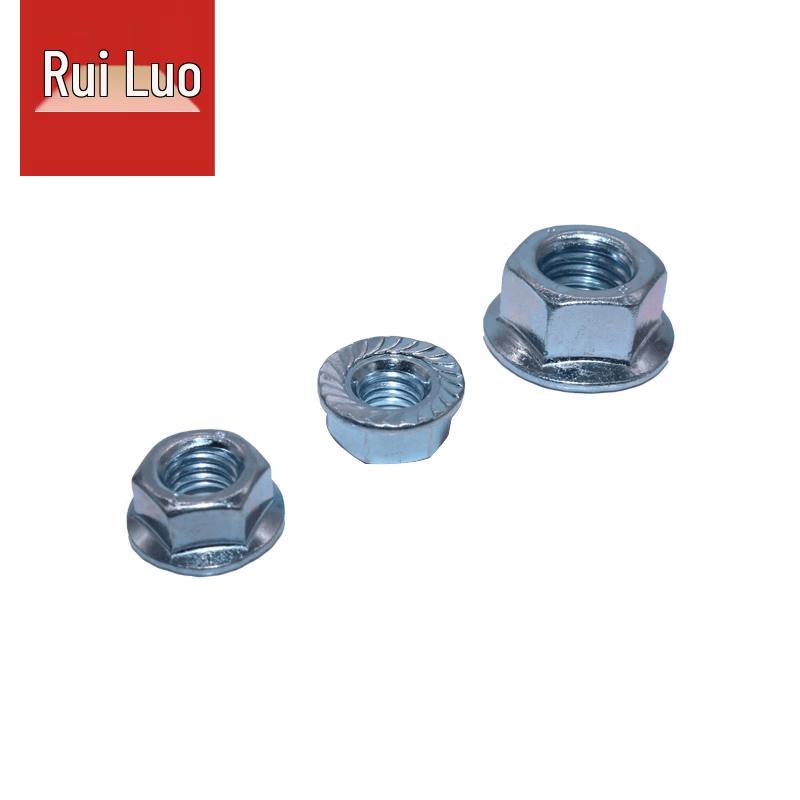 DIN6923 Grade 4 Carbon Steel M3 Hex Flange Nut