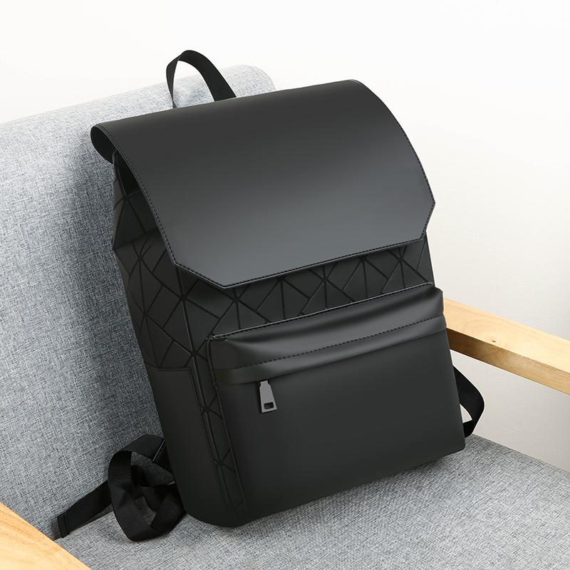 Trendy and Fashionable Backpack with Simple and Versatile Membrane, Waterproof and Casual Backpack for Men's Business Commuting Computer Bag