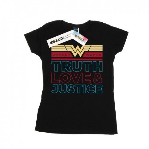 

DC Comics Womens/Ladies Wonder Woman 84 Truth Love And Justice Cotton T-Shirt