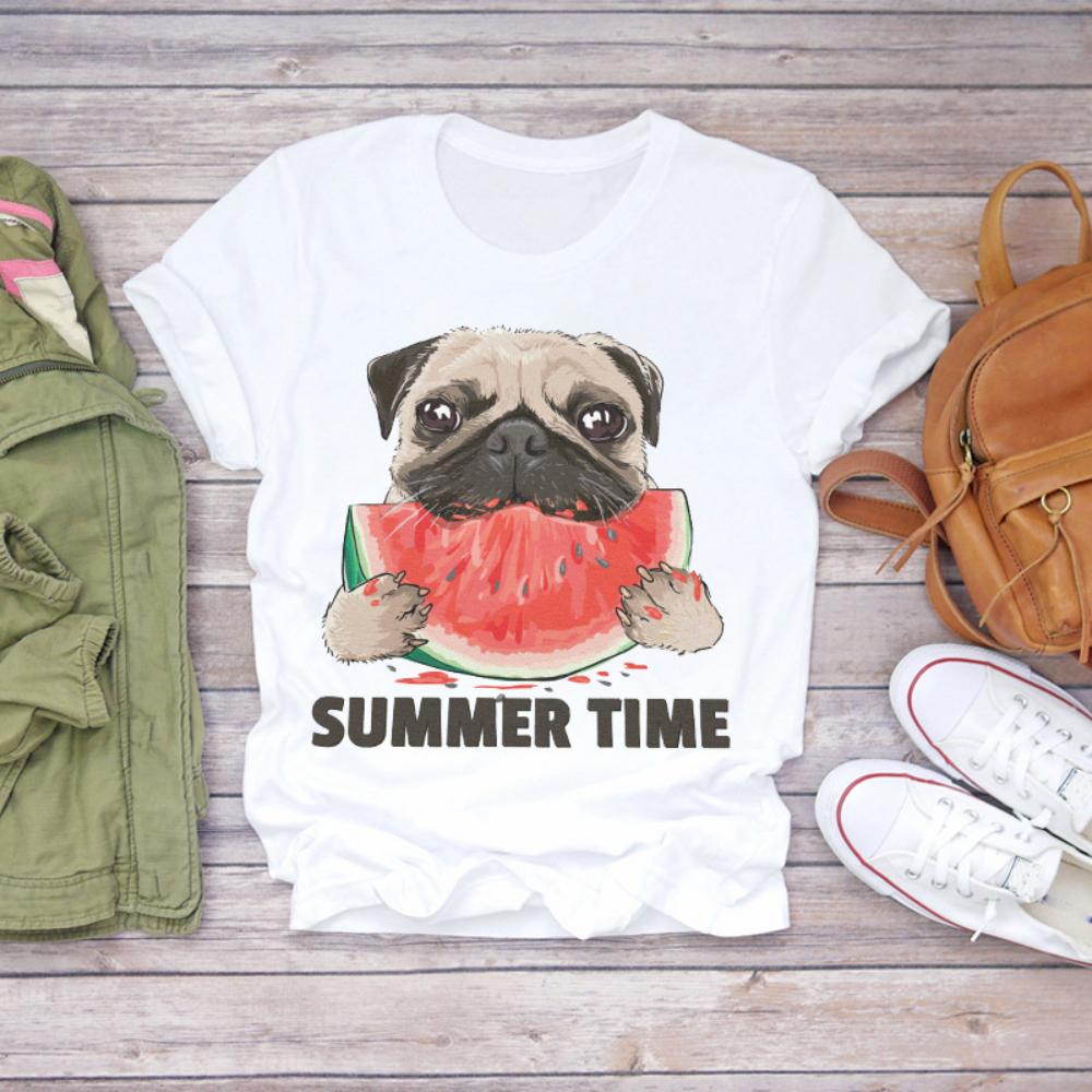 Colored Cartoon Fruit Tshirts  Avocado and Pineapple Tshirts Plussize Casual Tshirt Daily Streetwear Women Casual Tops